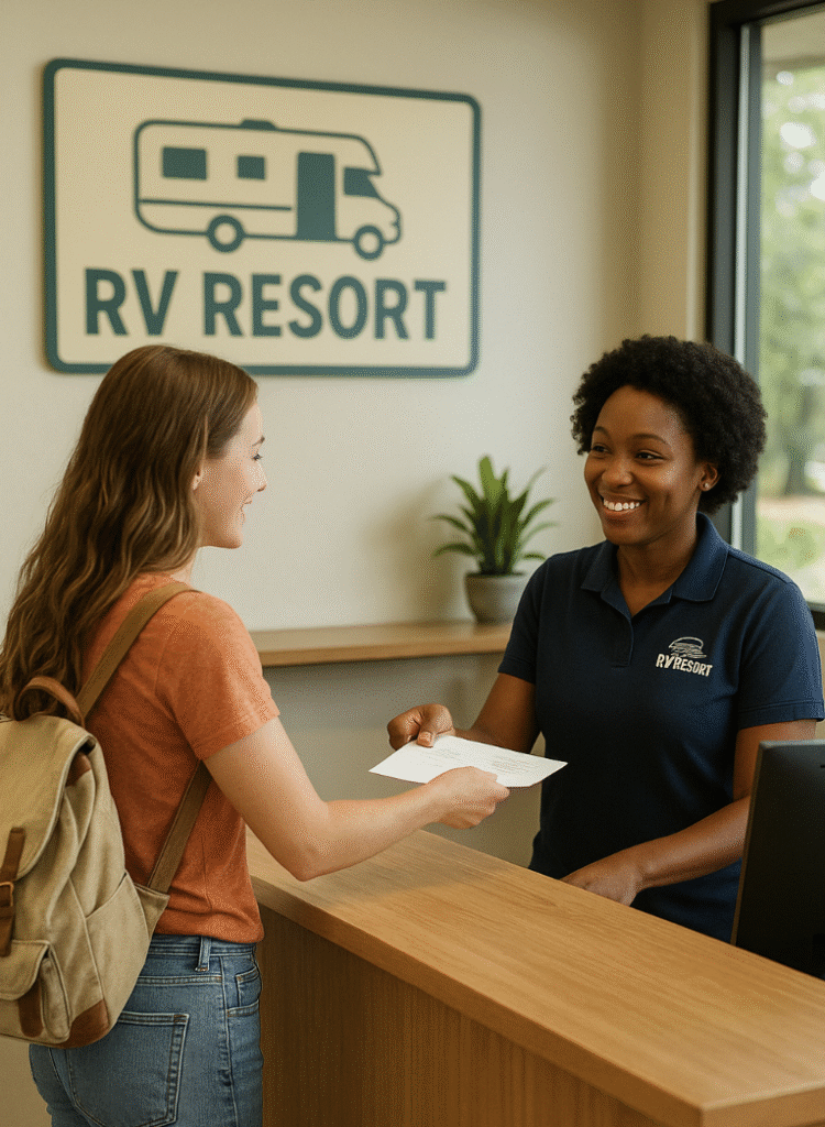 What are typical check-in and check-out times? - Cape Kennedy RV Resort