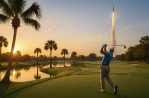 Man Golfing